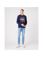 WRANGLER ΜΠΛΟΥΖΑ ΜΕ ΣΤΑΜΠΑ ΜΠΛΕ