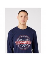 WRANGLER ΜΠΛΟΥΖΑ ΜΕ ΣΤΑΜΠΑ ΜΠΛΕ