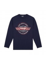 WRANGLER ΜΠΛΟΥΖΑ ΜΕ ΣΤΑΜΠΑ ΜΠΛΕ