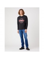 WRANGLER ΜΠΛΟΥΖΑ ΜΕ ΣΤΑΜΠΑ ΜΑΥΡΗ