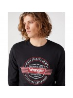 WRANGLER ΜΠΛΟΥΖΑ ΜΕ ΣΤΑΜΠΑ ΜΑΥΡΗ