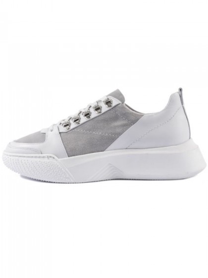 SOFTIES ΔΕΡΜΑΤΙΝΟ SNEAKER ΛΕΥΚΟ