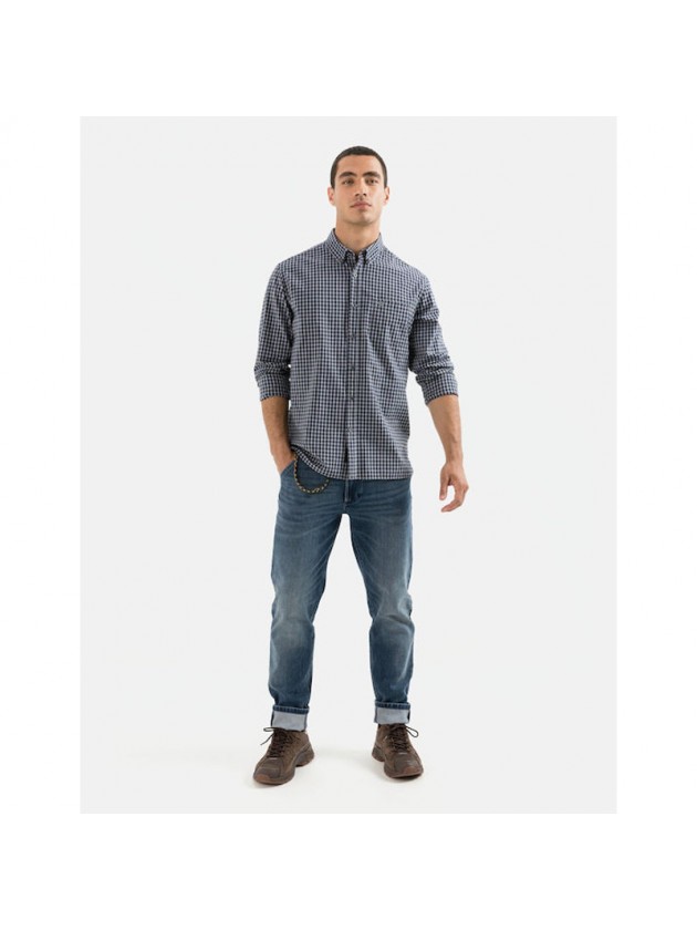 CAMEL ACTIVE ΠΟΥΚΑΜΙΣΟ ΚΑΡΩ ΜΠΛΕ