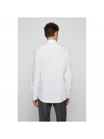 BOSS ΠΟΥΚΑΜΙΣΟ ΛΕΥΚΟ SLIM FIT