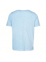 FYNCH HATTON T-SHIRT WITH POCKET LIGHT BLUE