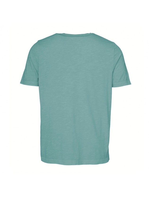 FYNCH HATTON T-SHIRT WITH POCKET OPEN GREEN
