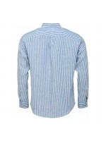 FYNCH HATTON SHIRT WITH STRIPES BLUE