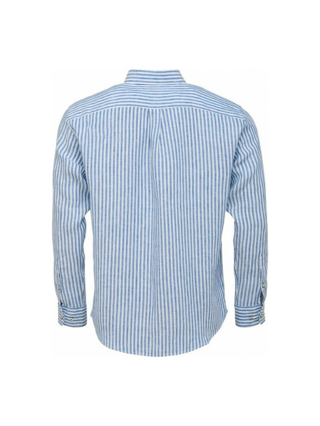 FYNCH HATTON SHIRT WITH STRIPES BLUE