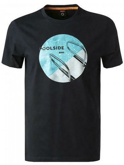 BOSS ΜΠΛΟΥΖΑ ΜΠΛΕ ΜΕ ΣΤΑΜΠΑ