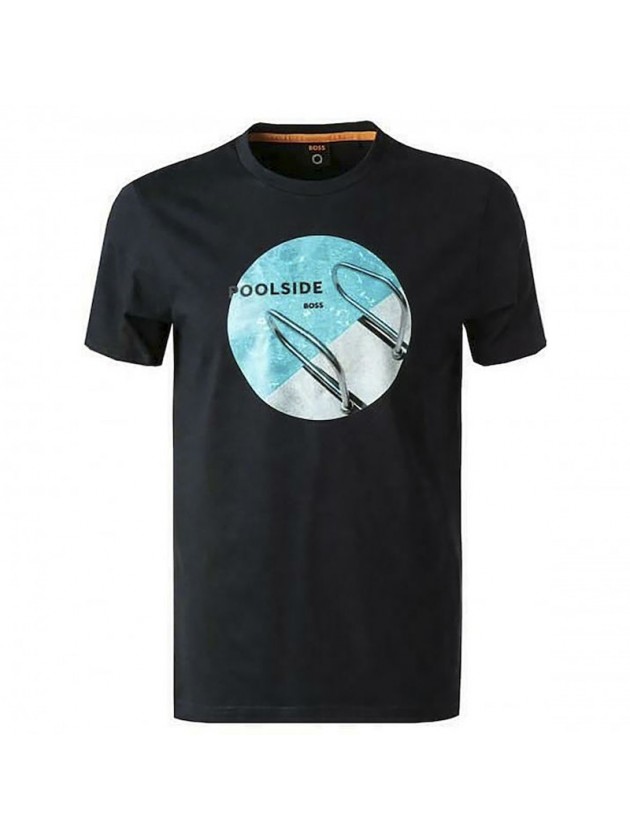 BOSS ΜΠΛΟΥΖΑ ΜΠΛΕ ΜΕ ΣΤΑΜΠΑ