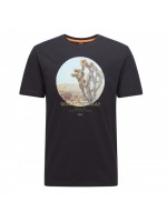 BOSS T-SHIRT ΜΑΥΡΟ ΜΕ ΣΤΑΜΠΑ