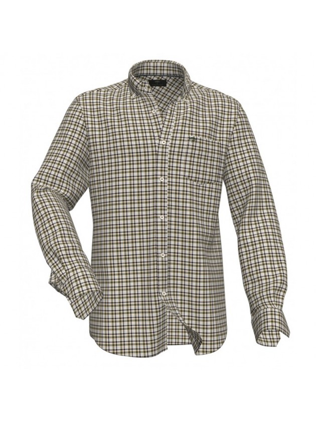 FYNCH HATTON PLAID SHIRT MUSTARD