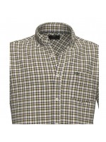 FYNCH HATTON PLAID SHIRT MUSTARD