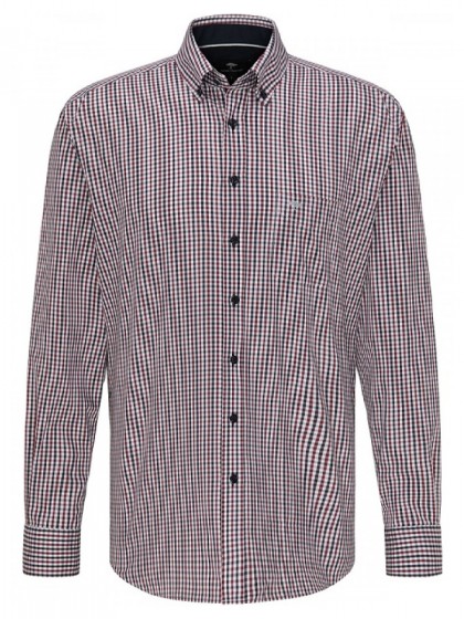 FYNCH HATTON PLAID SHIRT BLUE
