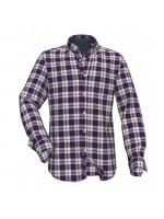 FYNCH HATTON PLAID SHIRT BLUE