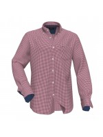 FYNCH HATTON PLAID ΩSHIRT BORDEAUX