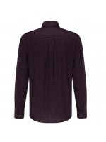 FYNCH HATTON PLAID SHIRT BORDEAUX