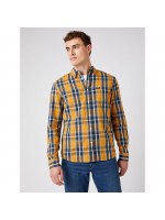 WRANGLER PLAID SHIRT YELLOW