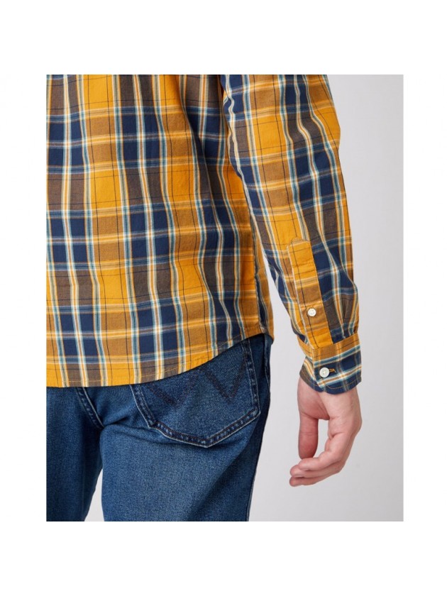 WRANGLER PLAID SHIRT YELLOW