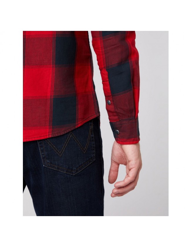 WRANGLER PLAID SHIRT RED