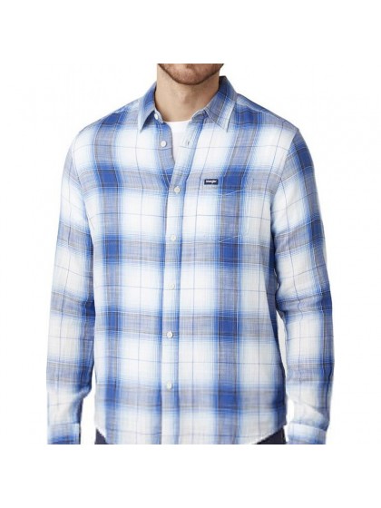 WRANGLER PLAID SHIRT WHITE