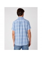 WRANGLER PLAID SHIRT LIGHT BLUE