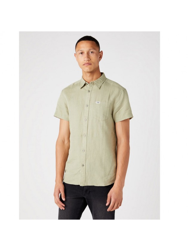WRANGLER SHIRT OLIVE GREEN