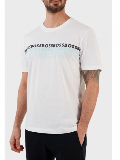 BOSS ΜΠΛΟΥΖΑ ΛΕΥΚΗ ΜΕ ΣΤΑΜΠΑ