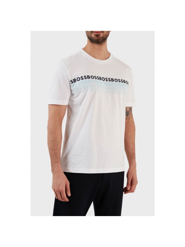 BOSS ΜΠΛΟΥΖΑ ΛΕΥΚΗ ΜΕ ΣΤΑΜΠΑ