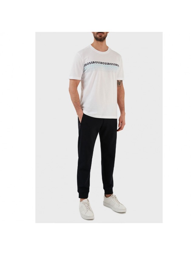 BOSS ΜΠΛΟΥΖΑ ΛΕΥΚΗ ΜΕ ΣΤΑΜΠΑ