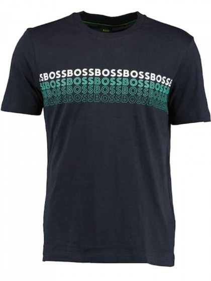 BOSS ΜΠΛΟΥΖΑ ΜΕ ΣΤΑΜΠΑ ΜΠΛΕ