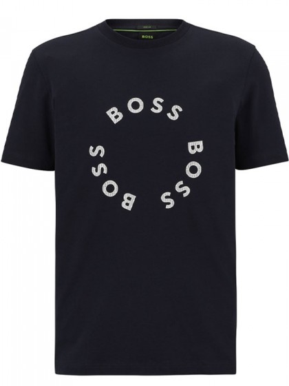 BOSS ΜΠΛΟΥΖΑ ΜΕ ΣΤΑΜΠΑ ΜΠΛΕ