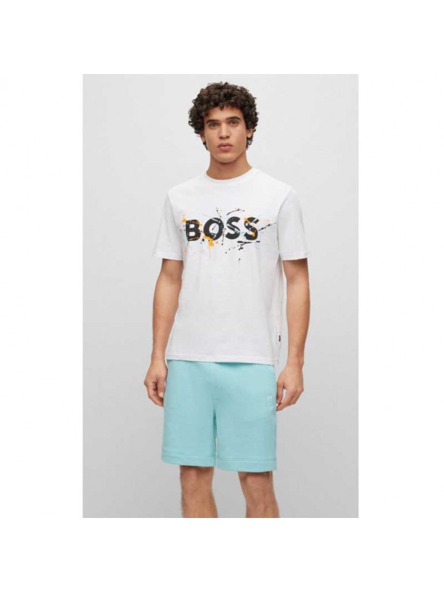 BOSS ΜΠΛΟΥΖΑ ΜΕ ΣΤΑΜΠΑ ΛΕΥΚΗ