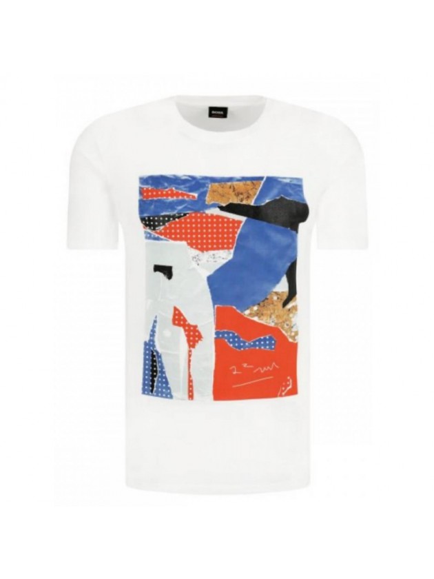 BOSS ΜΠΛΟΥΖΑ ΜΕ ΣΤΑΜΠΑ ΛΕΥΚΗ