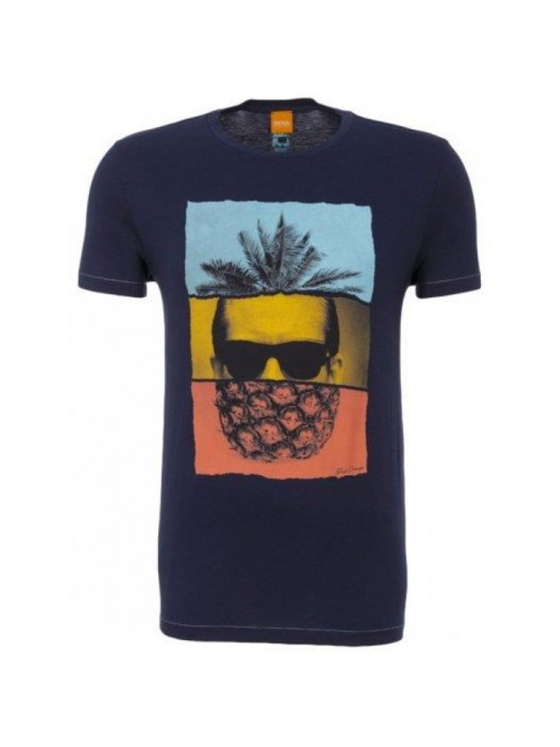 BOSS ΜΠΛΟΥΖΑ ΜΕ ΣΤΑΜΠΑ ΜΠΛΕ