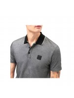 BOSS ΜΠΛΟΥΖΑ ΠΟΛΟ OXFORD ΜΑΥΡΗ