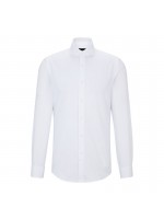 BOSS ΠΟΥΚΑΜΙΣΟ ΔΙΠΛΗ ΜΑΝΣΕΤΑ ΜΟΝΟΧΡΩΜΟ ΛΕΥΚΟ