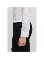 BOSS ΠΟΥΚΑΜΙΣΟ ΔΙΠΛΗ ΜΑΝΣΕΤΑ ΜΟΝΟΧΡΩΜΟ ΛΕΥΚΟ