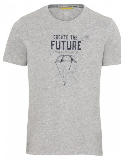 CAMEL ACTIVE ΜΠΛΟΥΖΑ ΜΕ ΣΤΑΜΠΑ ΓΚΡΙ