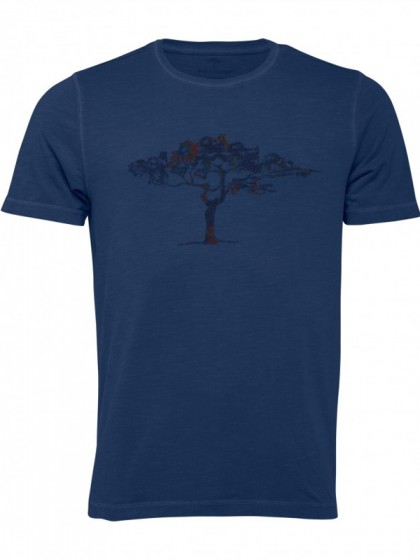 FYNCH HATTON ΜΠΛΟΥΖΑ ΜΕ ΣΤΑΜΠΑ ΜΠΛΕ