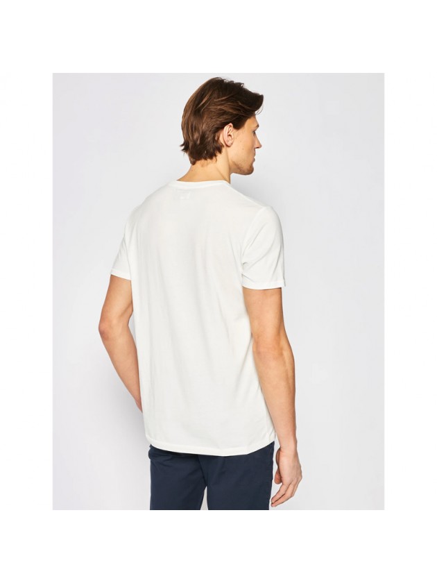 WRANGLER ΜΠΛΟΥΖΑ ΛΑΙΜΟΚΟΨΗ ΜΕ ΣΤΑΜΠΑ ΛΕΥΚΗ