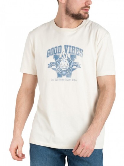 WRANGLER T-SHIRT OFF WHITE