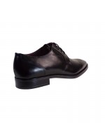 SOFTIES LEATHER SHOE WITH LACES BLACK