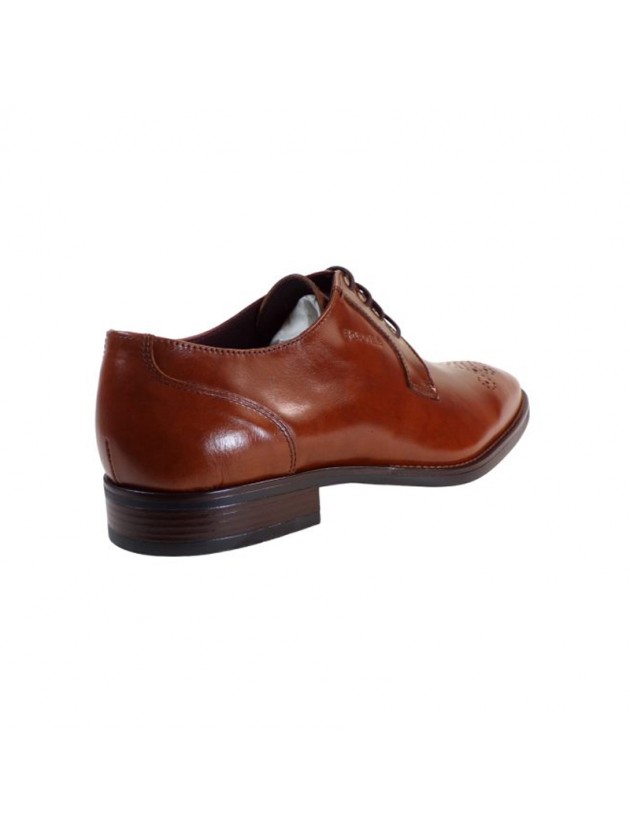 SOFTIES LEATHER SHOE WITH LACES BLACK