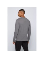 BOSS ΜΠΛΟΥΖΑ ΜΟΝΟΧΡΩΜΗ ΛΑΙΜΟΚΟΨΗ ΓΚΡΙ