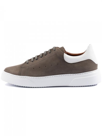 SOFTIES LEATHER SHOE WITH LACES BLACK