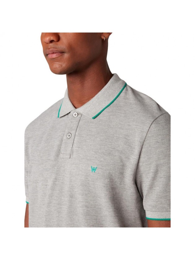 WRANGLER ΜΠΛΟΥΖΑ ΠΟΛΟ ΓΚΡΙ