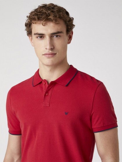 WRANGLER POLO SHIRT RED
