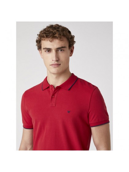 WRANGLER POLO SHIRT RED