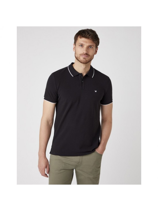 WRANGLER POLO SHIRT BLACK